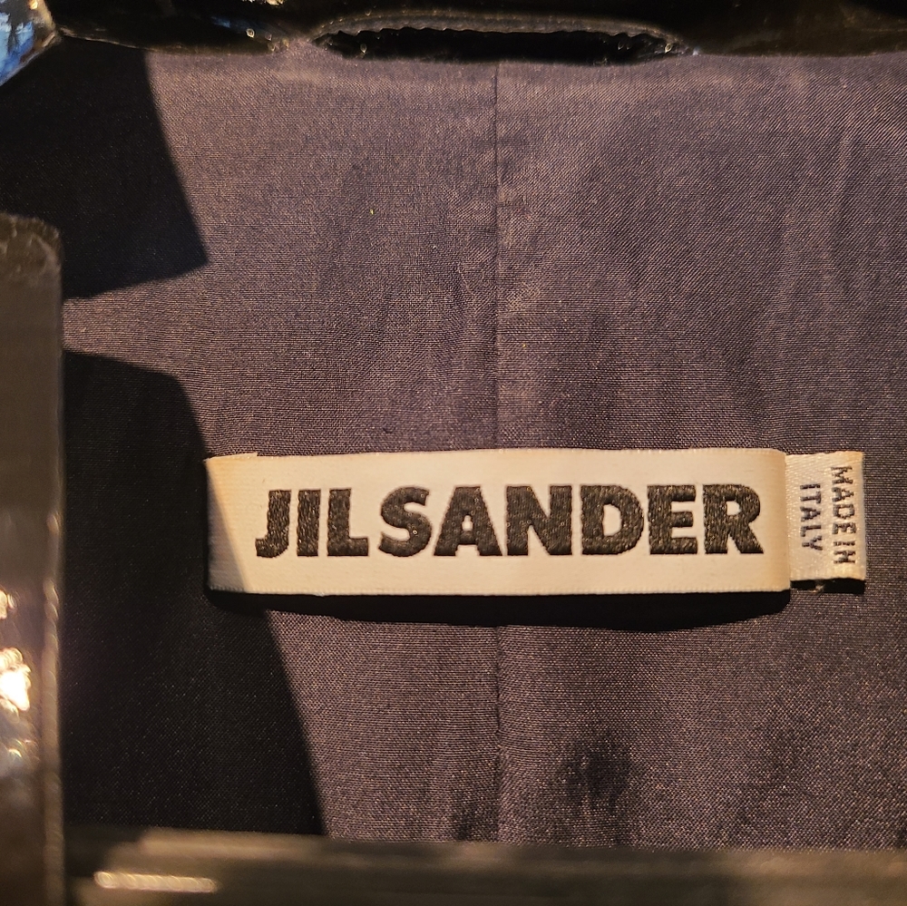 Authentic Jil Sander patent leather jacket size 34 - Picture 2 of 11